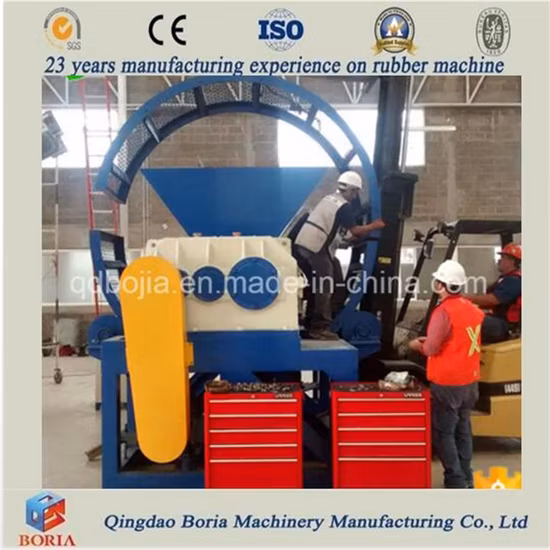 ホット全自動廃タイヤリサイクル機械 タイヤリサイクル機械 タイヤシュレッダー ゴムリサイクルプラント タイヤ切断機 タイヤリサイクル機械